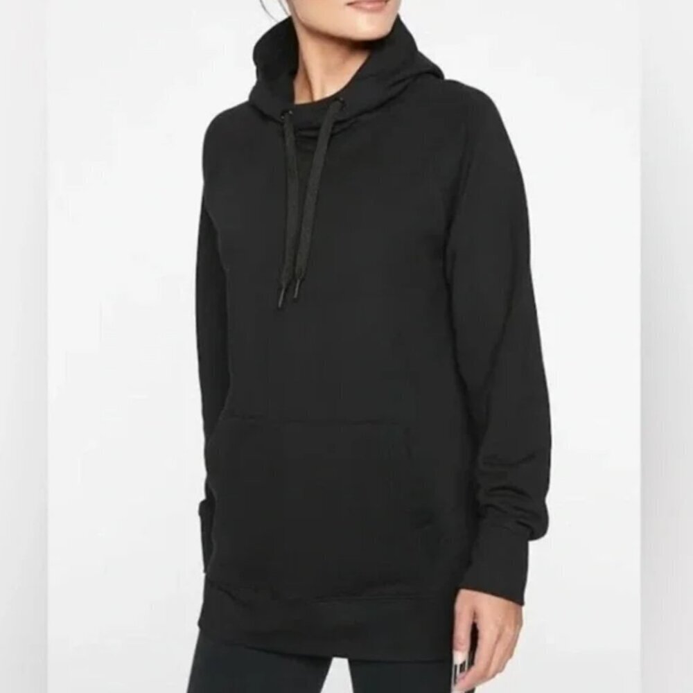 Athleta Oversize Karma Pullover Fleece-Lined Hoodie w Kangaroo Pocket EUC!